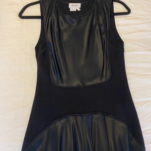 DKNY long black dress.